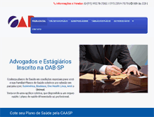 Tablet Screenshot of caaspsaudeonline.com.br